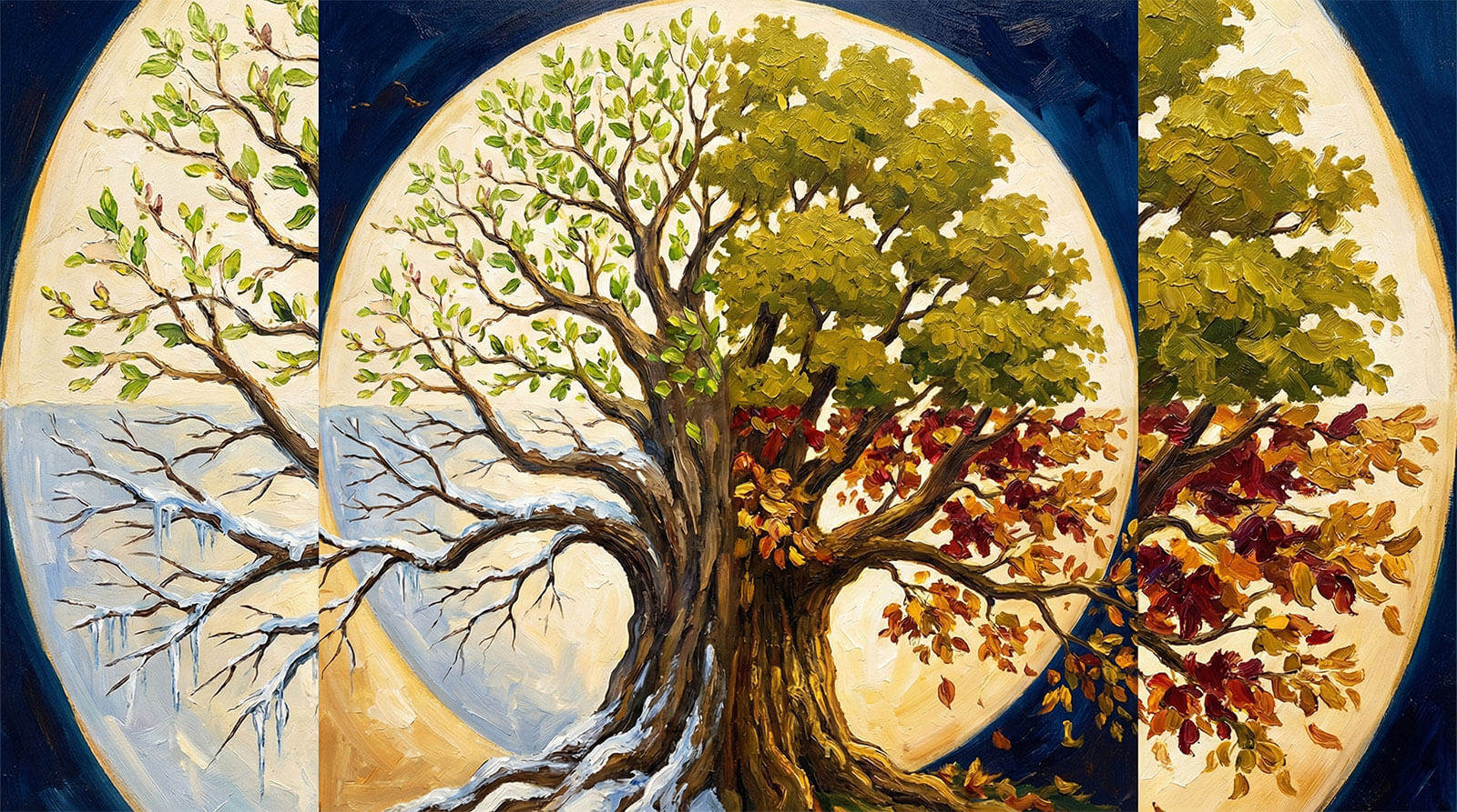 Four seasons cycle diagram