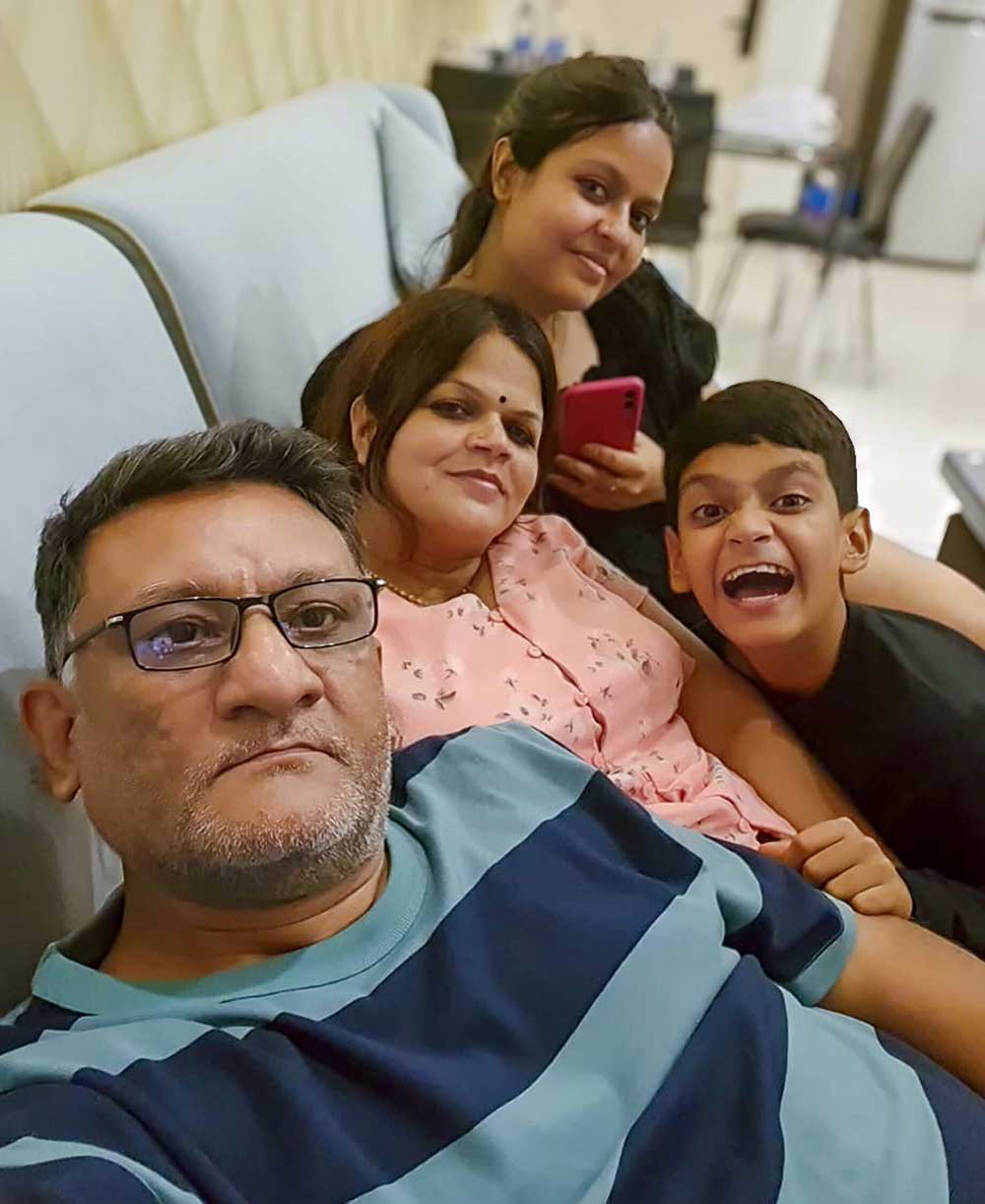 Ritesh with his family